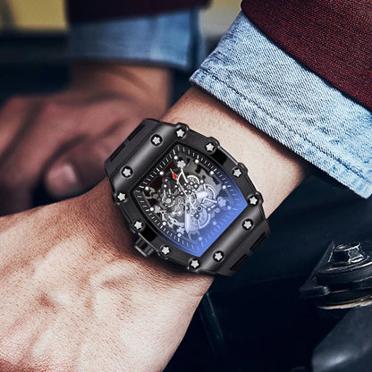 Men's Watch, Sporty and Fashionable, Waterproof Barrel-Shaped Original Men's Watch, Men's Quartz Watch, Gift