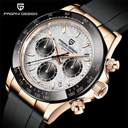 PAGANI DESIGN 2026 New Men Watches Luxury Quartz Watch For Men 100M Waterproof Sports Chronograph Wristwatch for Men gift