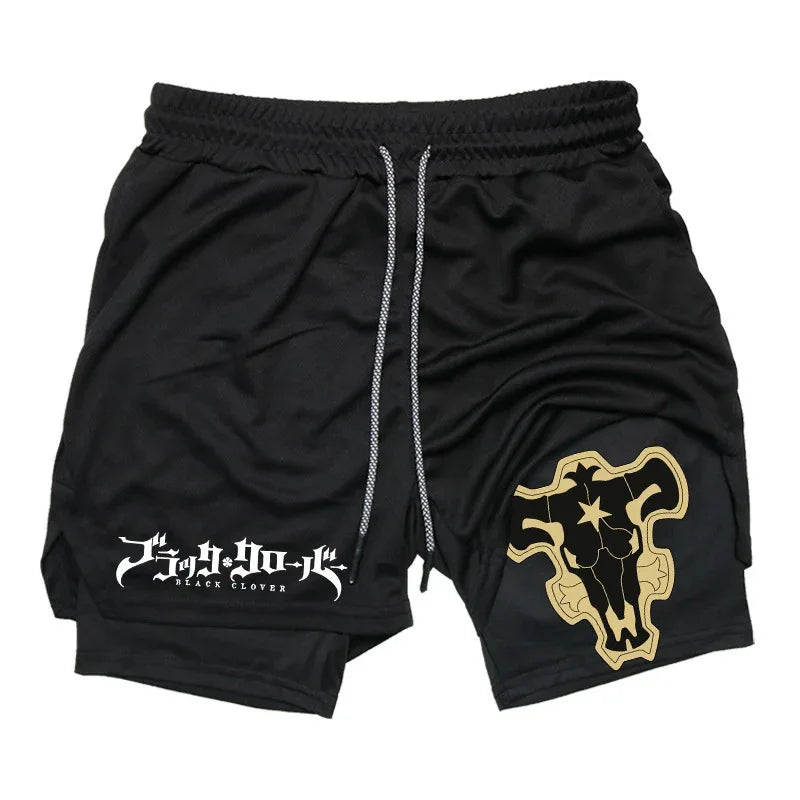 New Running Shorts Men Gym Sports Shorts 2 In 1 Quick Drying Workout Training Gym Fitness Jogging Short Pants Summer