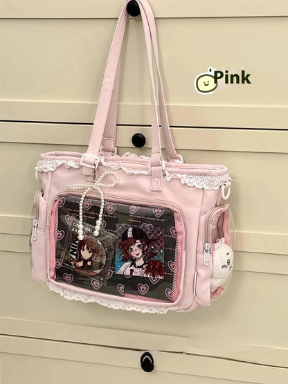 Ballet Girl Large Appetite Itabag Japanese Two-Dimension Single Shoulder Crossbody Bag Gift For Friends Women'S Handbag Gift