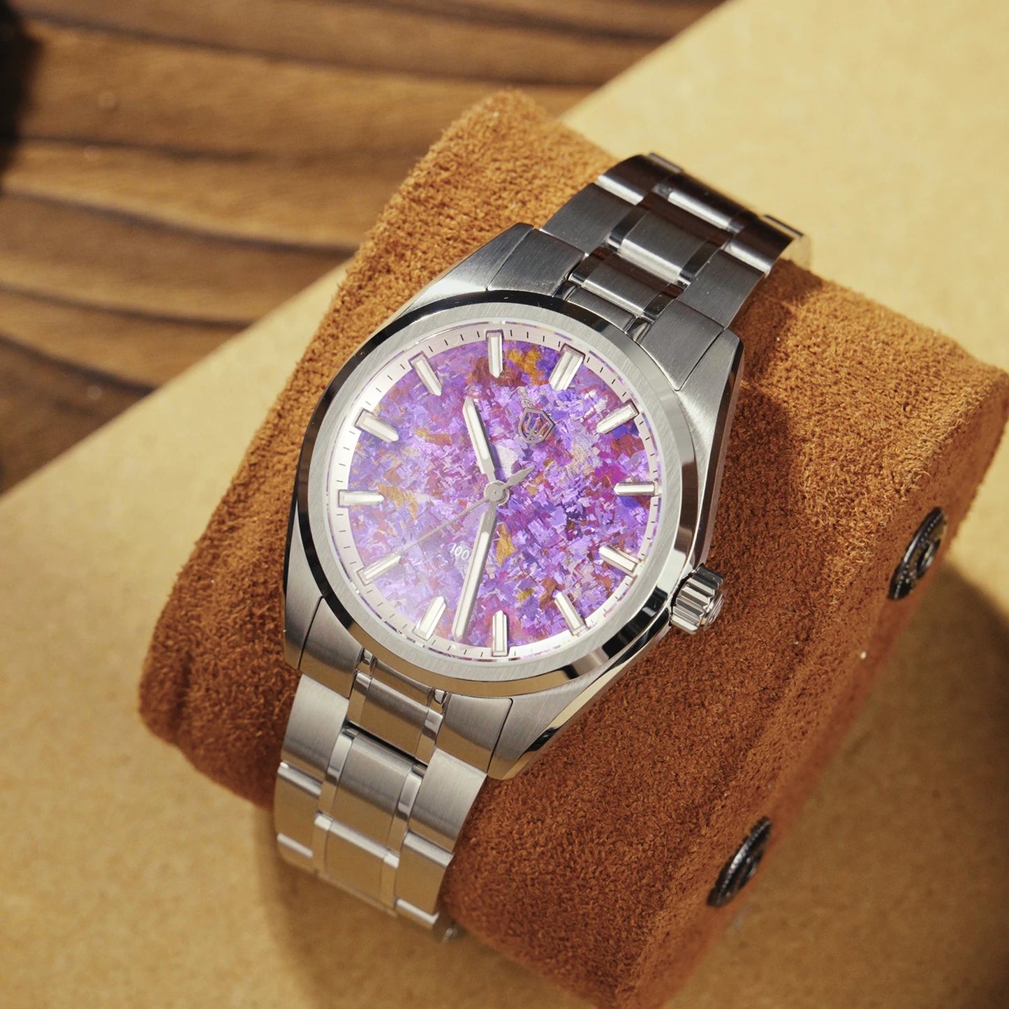 Watchdives 38mm Men Quartz Watch VH31 Sweep Seconds Movement ice Crystal Titanium Waterproof Watches WD0003B WD0003C WD0003D