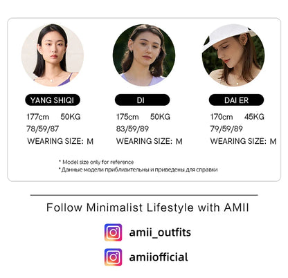 AMII Minimalist French Long-sleeve Shirt Dress for Women 2024 Autumn New A-line Office Lady Solid Midi Dresses Vestidos 12343290