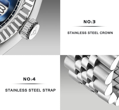 2024 New CADISEN Top Brand 38mm Men's Automatic Mechanical Watches luxury Sapphire Stainless Steel Men watch reloj hombre 5 bar