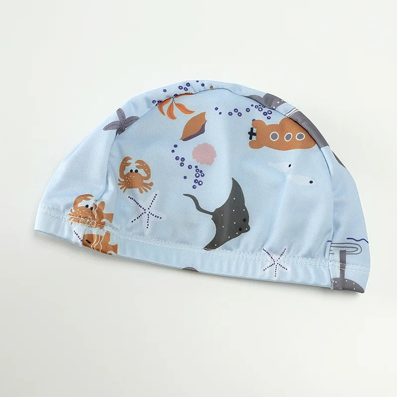 Girls Cute Backless Floral One-piece Swimsuit Baby Bikini Swimwear with hat Sun-proof Beach Vacation Toddlers Kids Chic Swimsuit