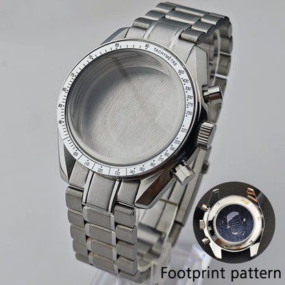 39.7mm Case Watches Metal Case Fits VK63 Movement Accessories Sapphire Glass Equipped With Bezel And Strap VK63 Dial