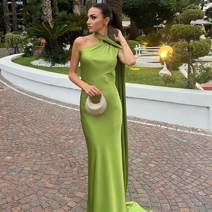 Sexy Ribbon Sleeveless Long Dress Women Elegant Slim Stain Backless Lace Up Party Dresses 2026 Fashion Solid Holiday Robe Lady