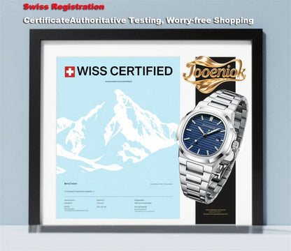 JOOENIOK Luxury Military Man Watch Square Waterproof Luminous Date Week Men Watch Stainless Steel Quartz Men's Watches Reloj+box