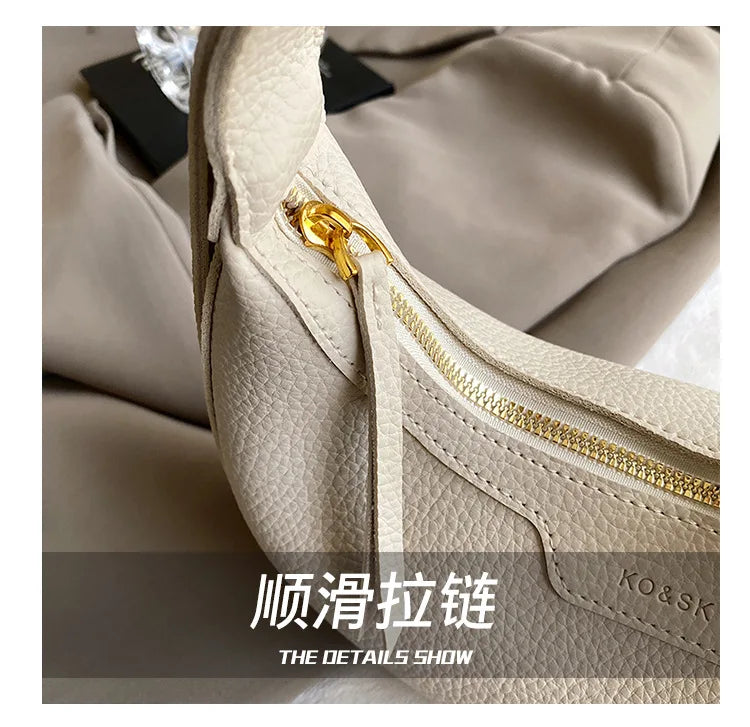 Women Underarm Bag Fashion Hobos Half Moon Saddle Shoulder Bags Luxury Pu Leather Crossbody Bag Phone Purses 2024 Commuting Bags