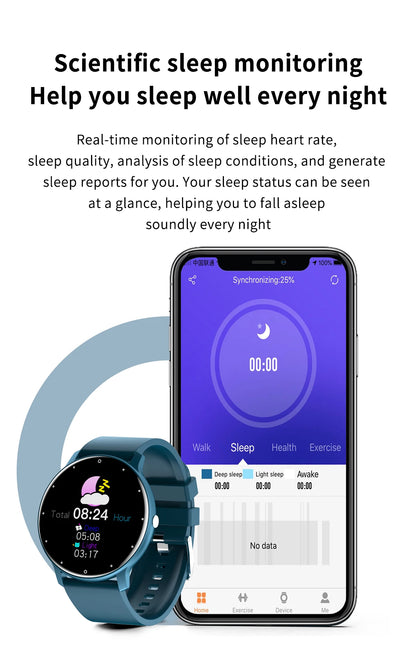 LIGE New Smart Watch Men Sports Fitness Watches Heart Rate Full Touch Screen Bluetooth Call 2026 New Ultra Light Smartwatch Men