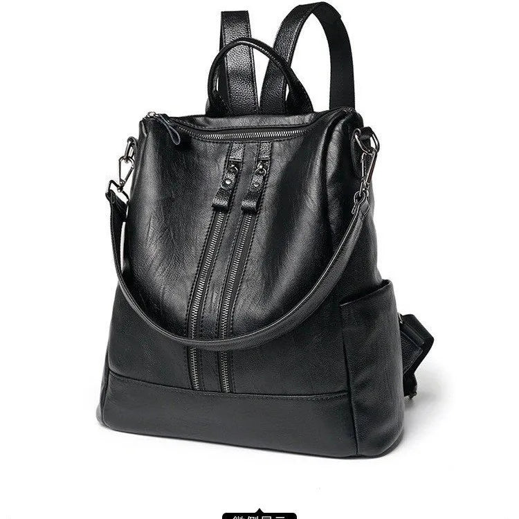 Backpack 2025 Autumn and Winter New Korean Style Trendy Casual Fashion Soft Leather Bag Multifunctional New Women's Bag