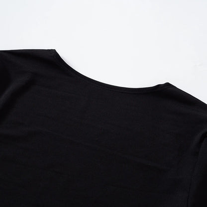 Backless Short Sleeve Blue Y2K Crop Top Women Casual O Neck  Summer T Shirts Sexy Vintage Cut Out