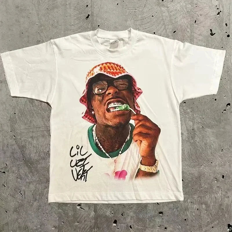 Rapper Frank Retro Graphic T Shirt Men's Hip Hop Ocean Album Clothing T-Shirts Y2k Unisex Blond Fashion Oversized Cotton T-shirt
