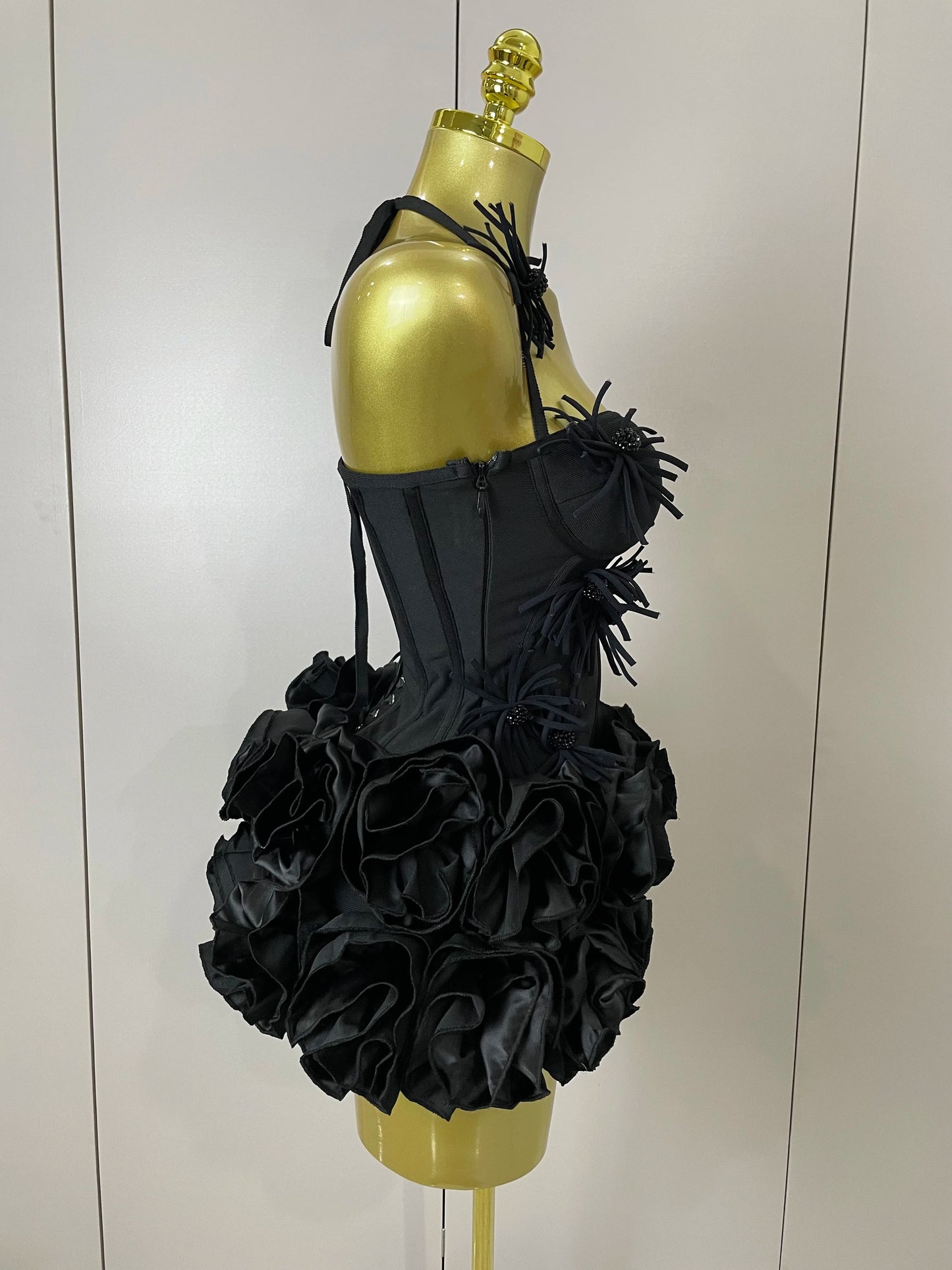 Sexy Halter Prom Gown Celebrity Club Two Piece Set Cocktail Elegant Women Fashion Luxury Birthday Party Red Black Bandage Outfit