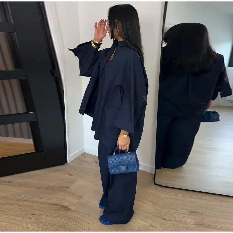 Solid Lapel Lace Patchwork Half Sleeve Shorts Set Women Chic Single Breasted Tops Pockets Pants Suits 2026 Daily Street Outfits