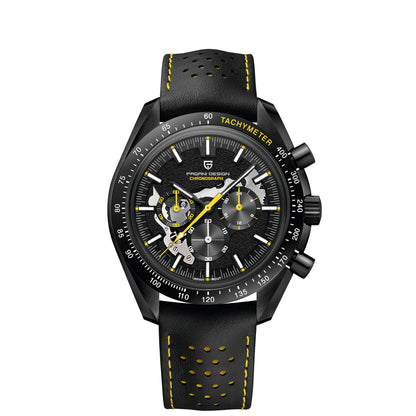 PAGANI DESIGN 2024 New Moon back Men's Watches Luxury VK63 Quartz Watch Men Sports Chronograp AR Sapphire glass Wrist watch Men