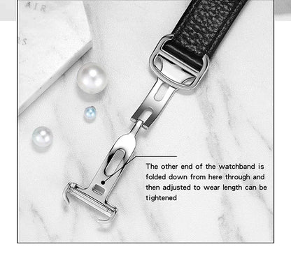 SANDA 9031/1108 Luxury Couple Quartz Watches for Men & Women, Waterproof Sport Casual Watch, Scratch Resistant Leather Strap