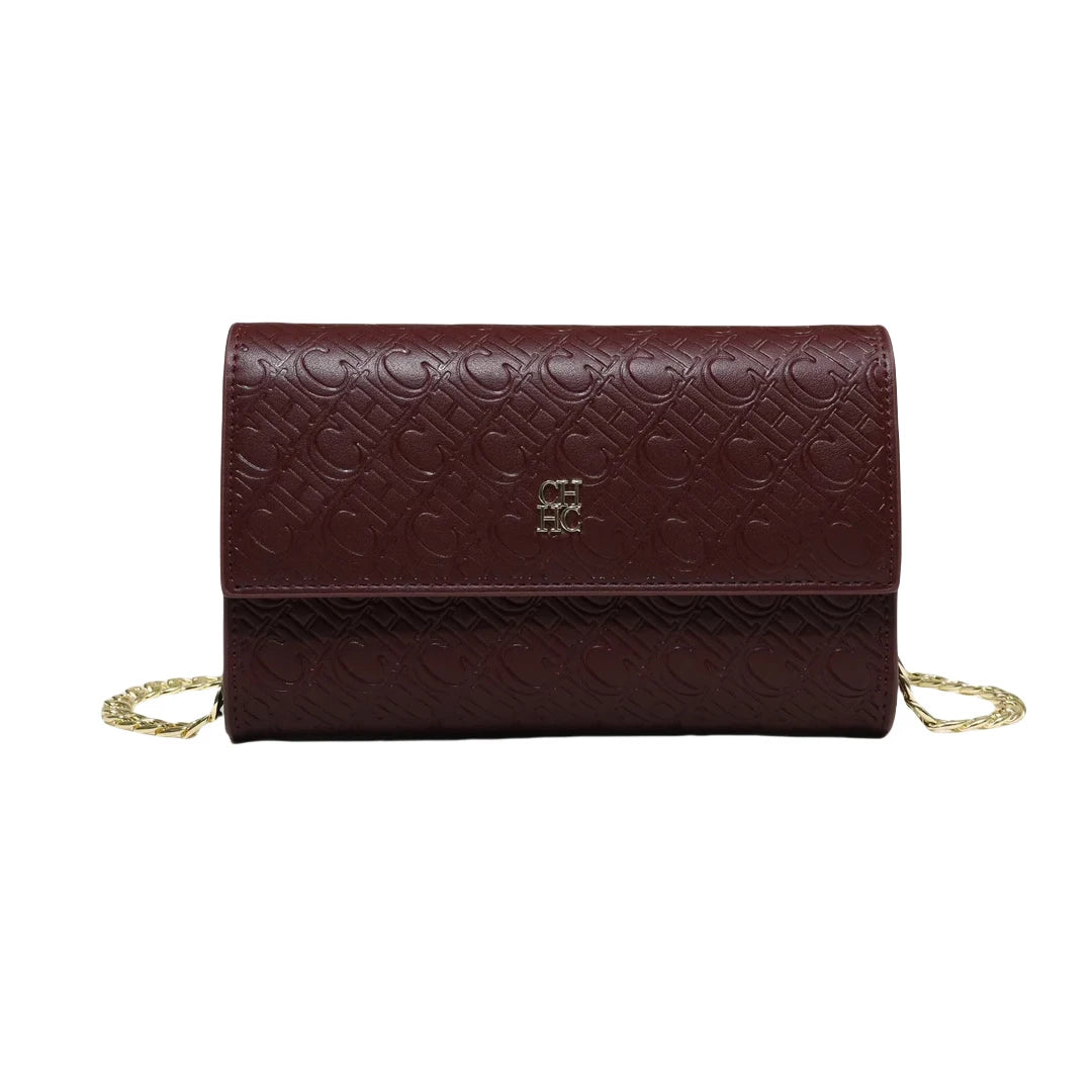 CH Fashion Women's Shoulder Bag with Letter Printing Design 2025 Festival Essential Versatile Women's Chain Bag